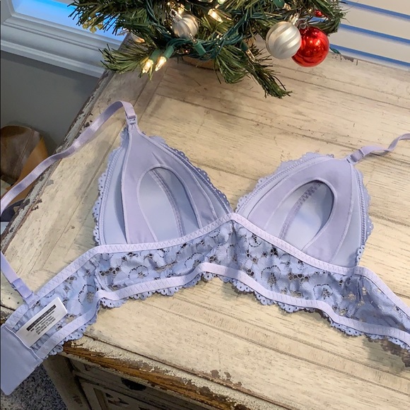 🎉HP🎉MORI BAY Floral Lace Triangle Nursing Bra - Picture 7 of 8